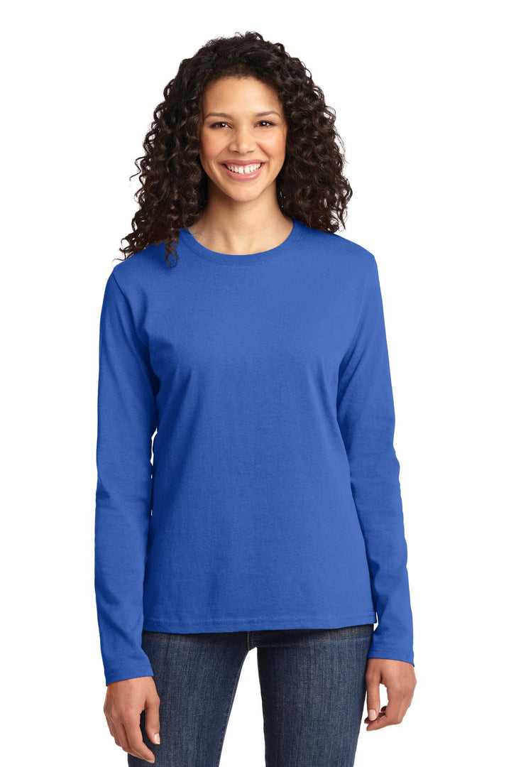 Port & Company¨ Ladies Long Sleeve Core Cotton Tee. LPC54LS