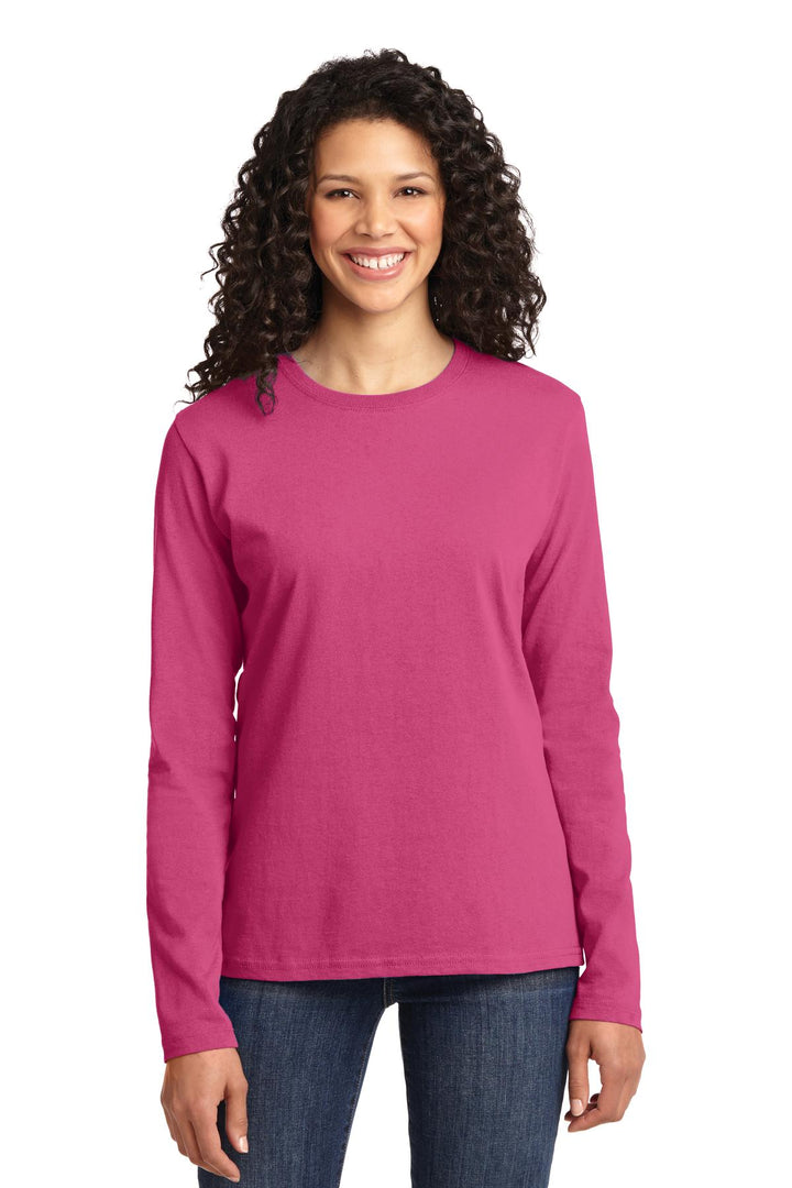 Port & Company¨ Ladies Long Sleeve Core Cotton Tee. LPC54LS
