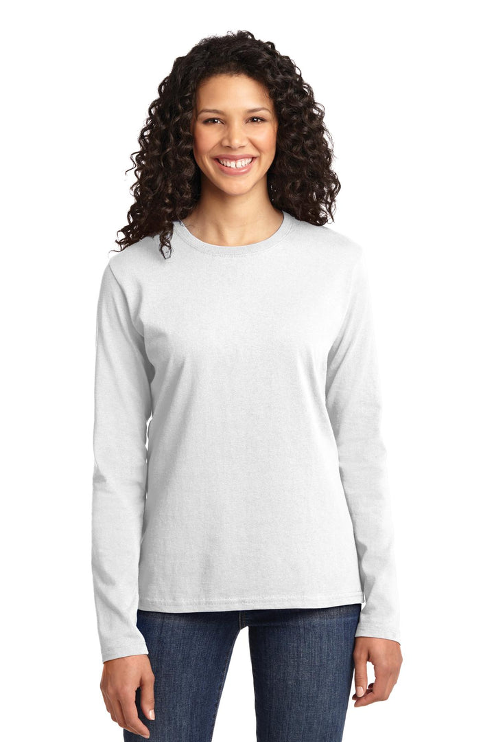 Port & Company¨ Ladies Long Sleeve Core Cotton Tee. LPC54LS