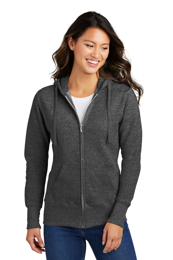 Port & Company¨ Ladies Core Fleece Full-Zip Hooded Sweatshirt. LPC78ZH