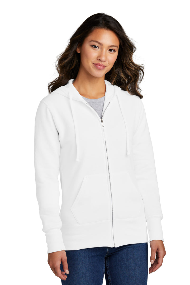 Port & Company¨ Ladies Core Fleece Full-Zip Hooded Sweatshirt. LPC78ZH