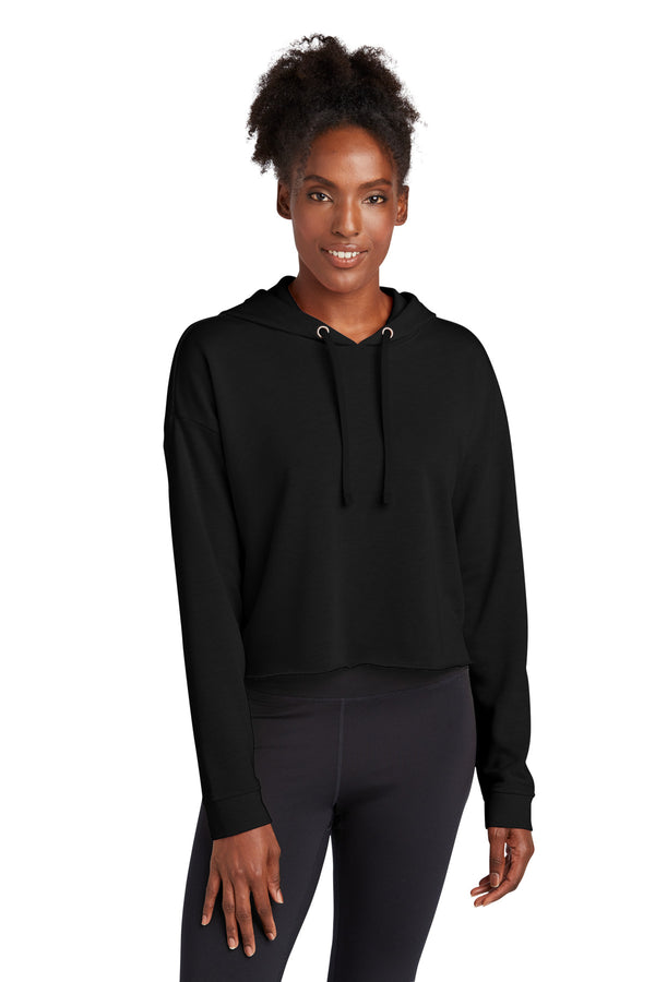 Sport-Tek ¨ Ladies PosiCharge ¨ Tri-Blend Wicking Fleece Crop Hooded Pullover LST298