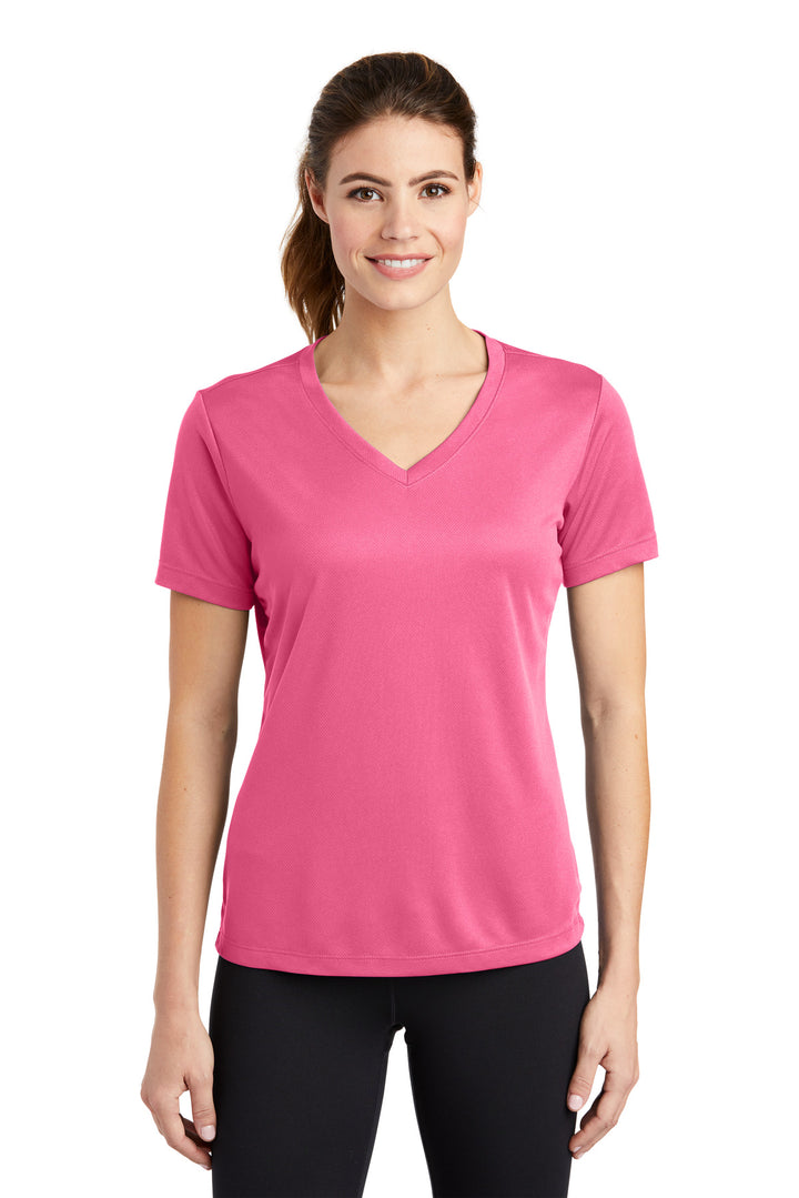 Sport-Tek¨ Ladies PosiCharge¨ RacerMesh¨ V-Neck Tee. LST340