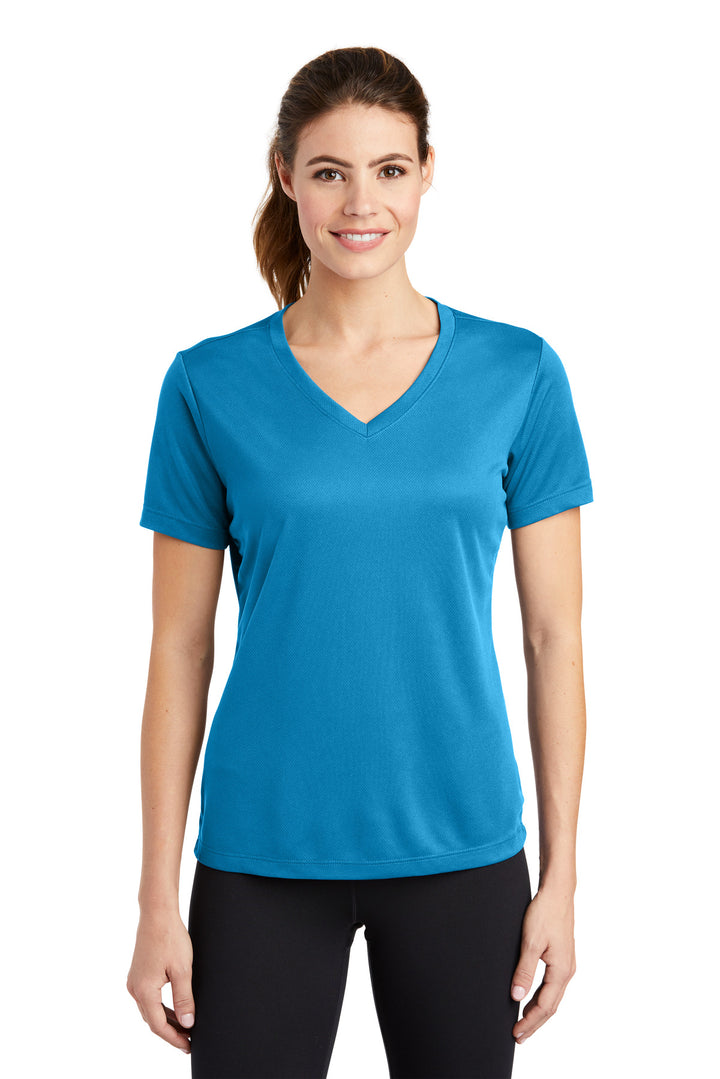 Sport-Tek¨ Ladies PosiCharge¨ RacerMesh¨ V-Neck Tee. LST340