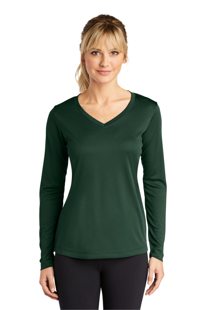 Sport-Tek¨ Ladies Long Sleeve PosiCharge¨ Competitor™ V-Neck Tee. LST353LS