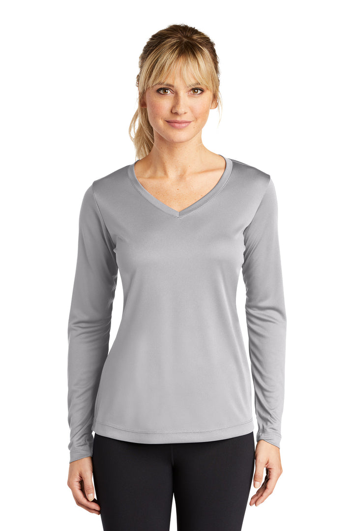 Sport-Tek¨ Ladies Long Sleeve PosiCharge¨ Competitor™ V-Neck Tee. LST353LS