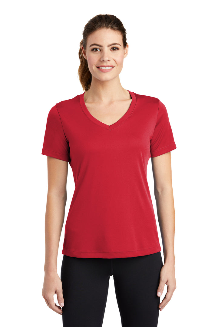 Sport-Tek¨ Ladies PosiCharge¨ Competitor™ V-Neck Tee. LST353