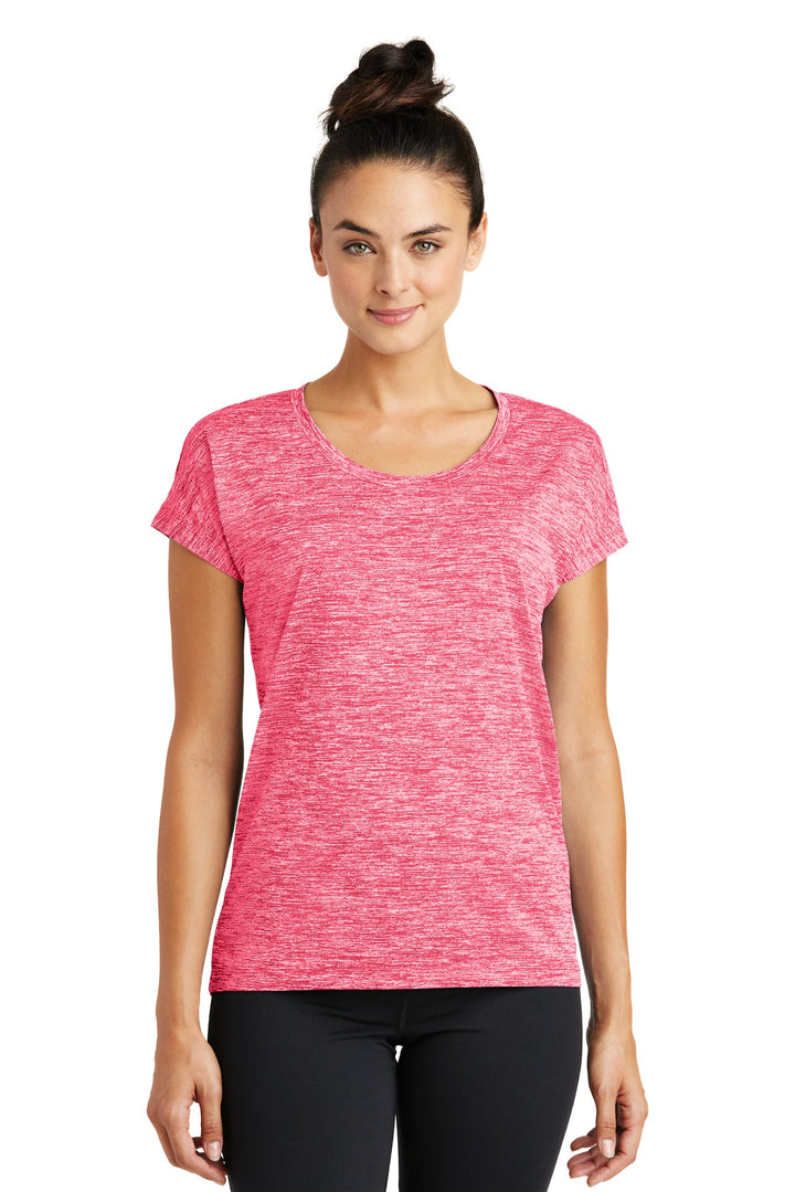 Sport-Tek¨ Ladies PosiCharge¨ Electric Heather Sporty Tee. LST390