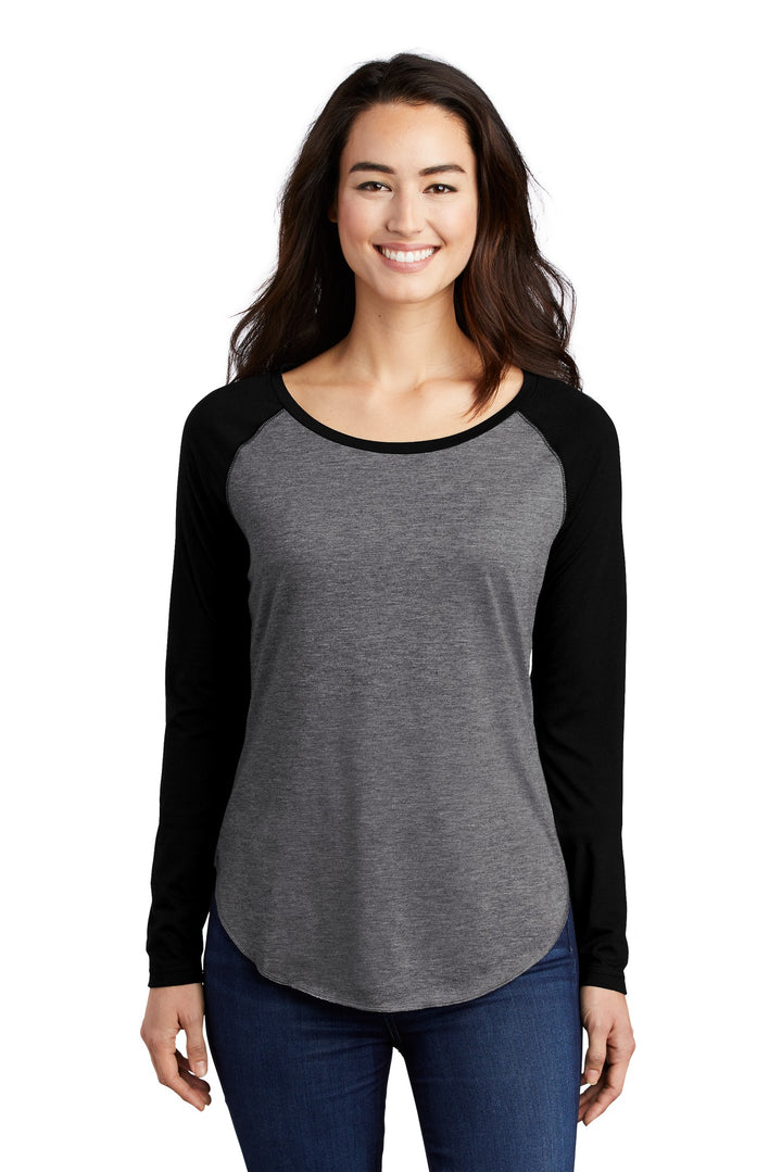 Sport-Tek ¨ Ladies PosiCharge ¨ Long Sleeve Tri-Blend Wicking Scoop Neck Raglan Tee LST400LS