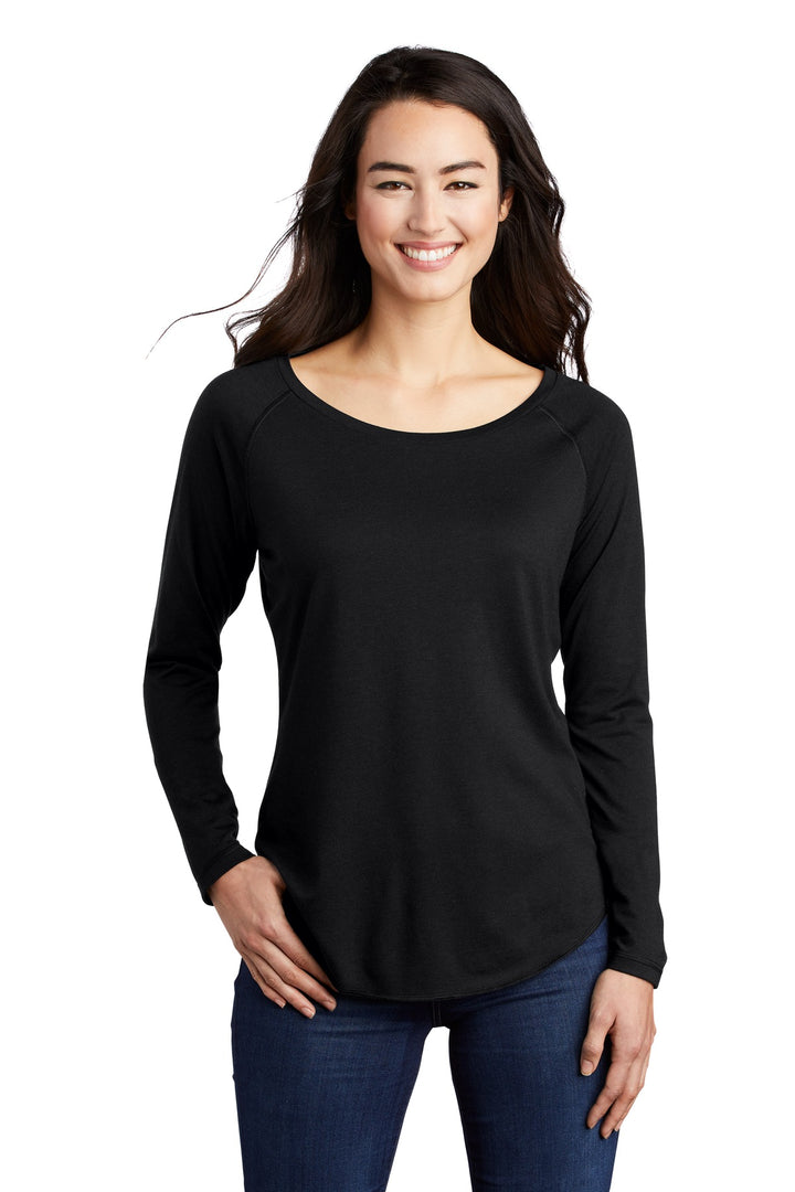 Sport-Tek ¨ Ladies PosiCharge ¨ Long Sleeve Tri-Blend Wicking Scoop Neck Raglan Tee LST400LS