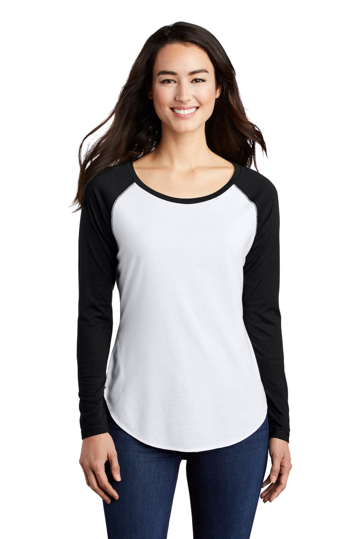 Sport-Tek ¨ Ladies PosiCharge ¨ Long Sleeve Tri-Blend Wicking Scoop Neck Raglan Tee LST400LS