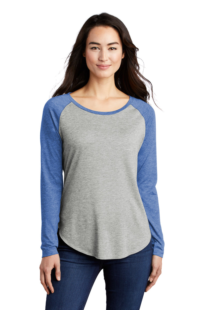 Sport-Tek ¨ Ladies PosiCharge ¨ Long Sleeve Tri-Blend Wicking Scoop Neck Raglan Tee LST400LS