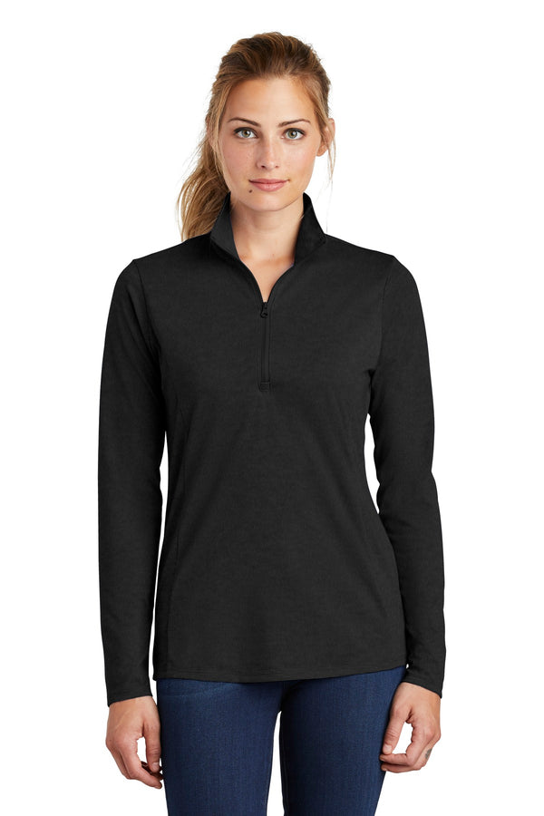 Sport-Tek ¨ Ladies PosiCharge ¨ Tri-Blend Wicking 1/4-Zip Pullover. LST407