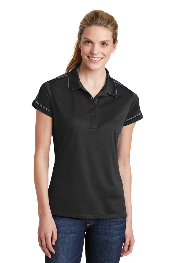 Sport-Tek¨ Ladies Contrast Stitch Micropique Sport-Wick¨ Polo. LST659