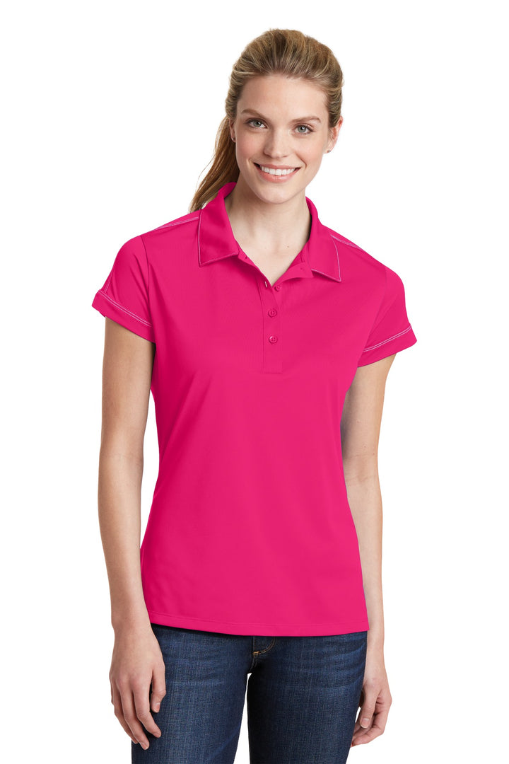 Sport-Tek¨ Ladies Contrast Stitch Micropique Sport-Wick¨ Polo. LST659
