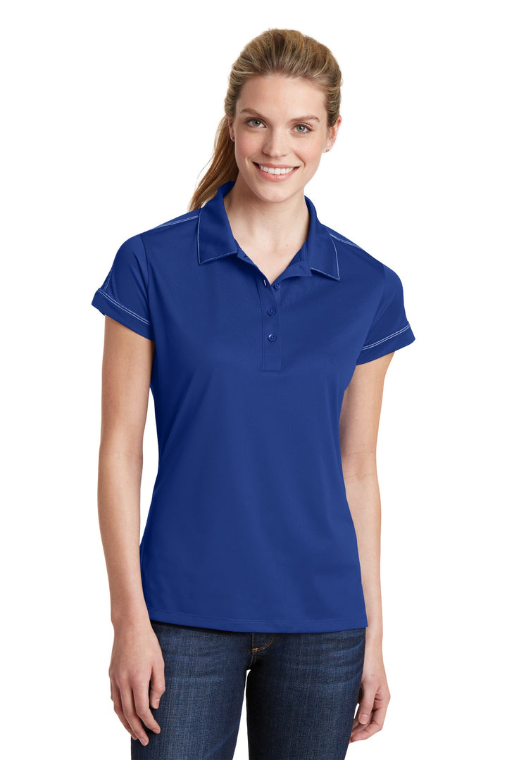 Sport-Tek¨ Ladies Contrast Stitch Micropique Sport-Wick¨ Polo. LST659