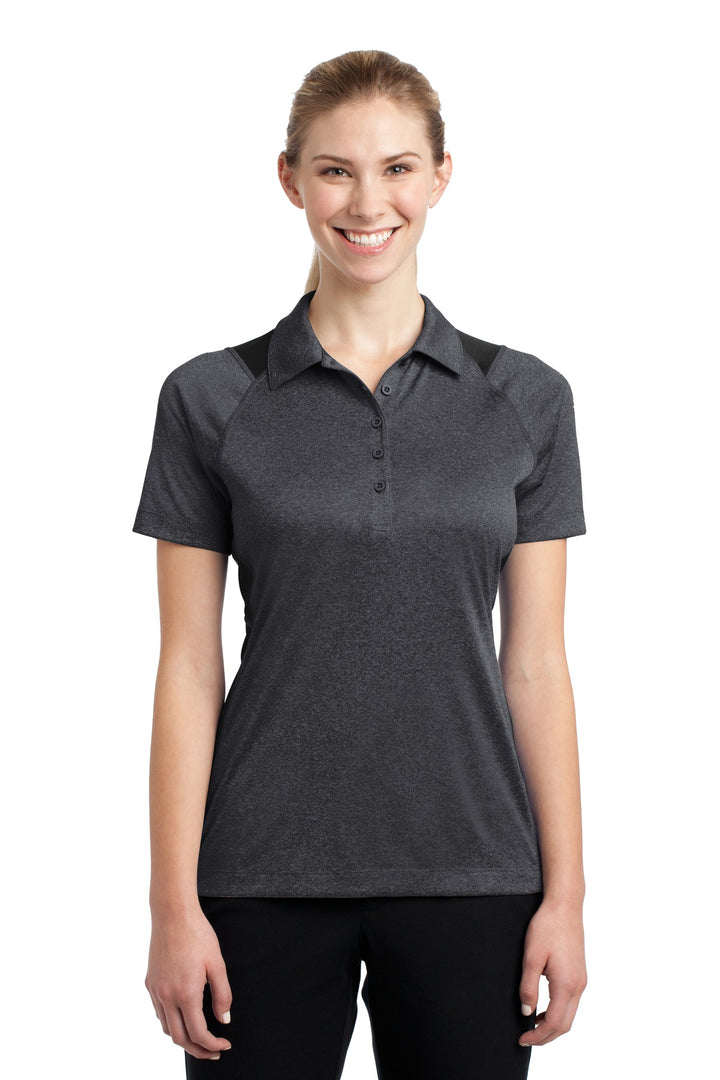 Sport-Tek¨ Ladies Heather Colorblock Contender™ Polo. LST665