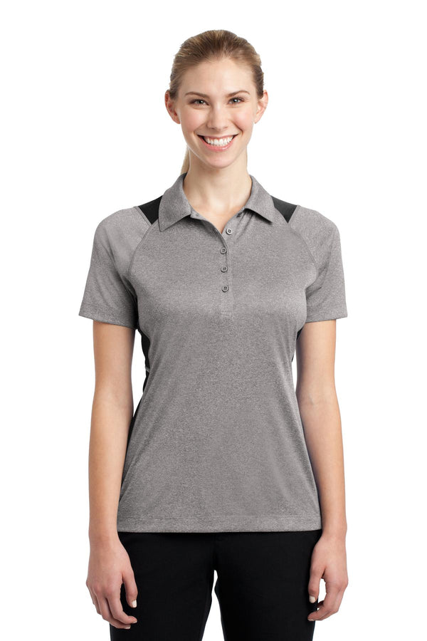 Sport-Tek¨ Ladies Heather Colorblock Contender™ Polo. LST665