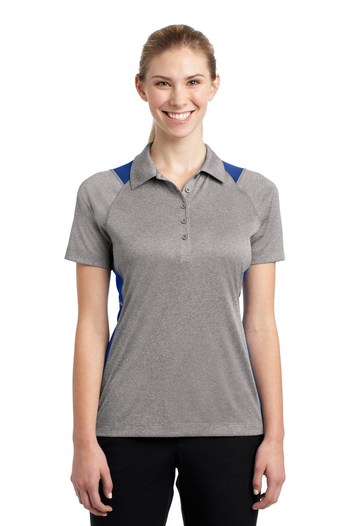 Sport-Tek¨ Ladies Heather Colorblock Contender™ Polo. LST665