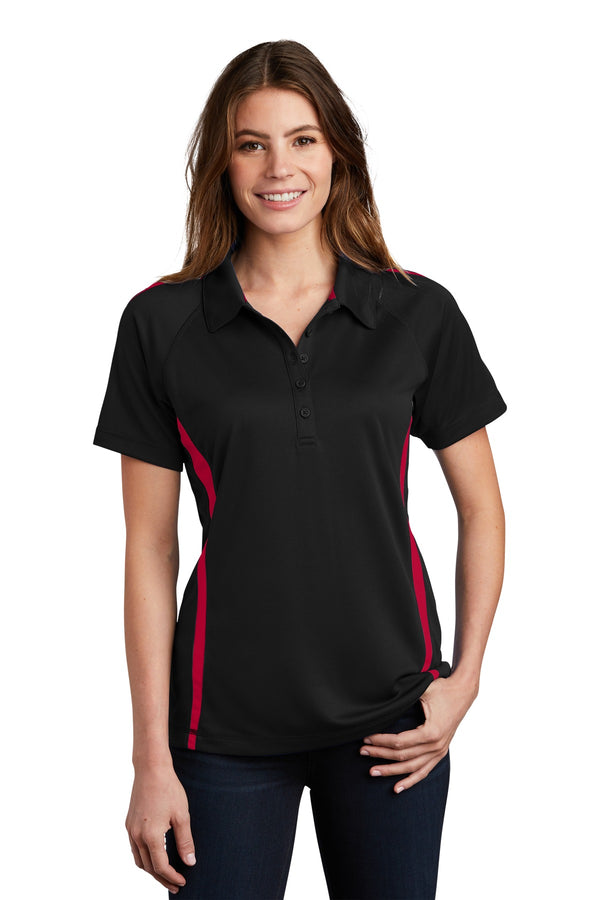 Sport-Tek¨ Ladies PosiCharge¨ Micro-Mesh Colorblock Polo. LST685