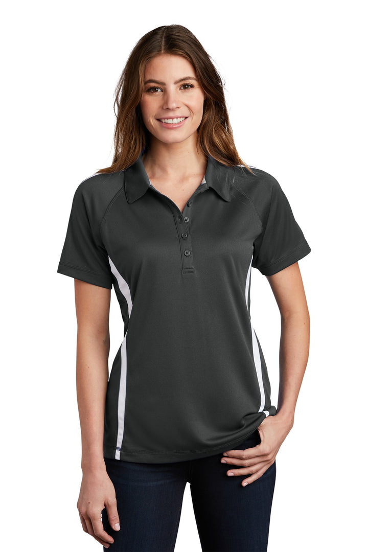 Sport-Tek¨ Ladies PosiCharge¨ Micro-Mesh Colorblock Polo. LST685