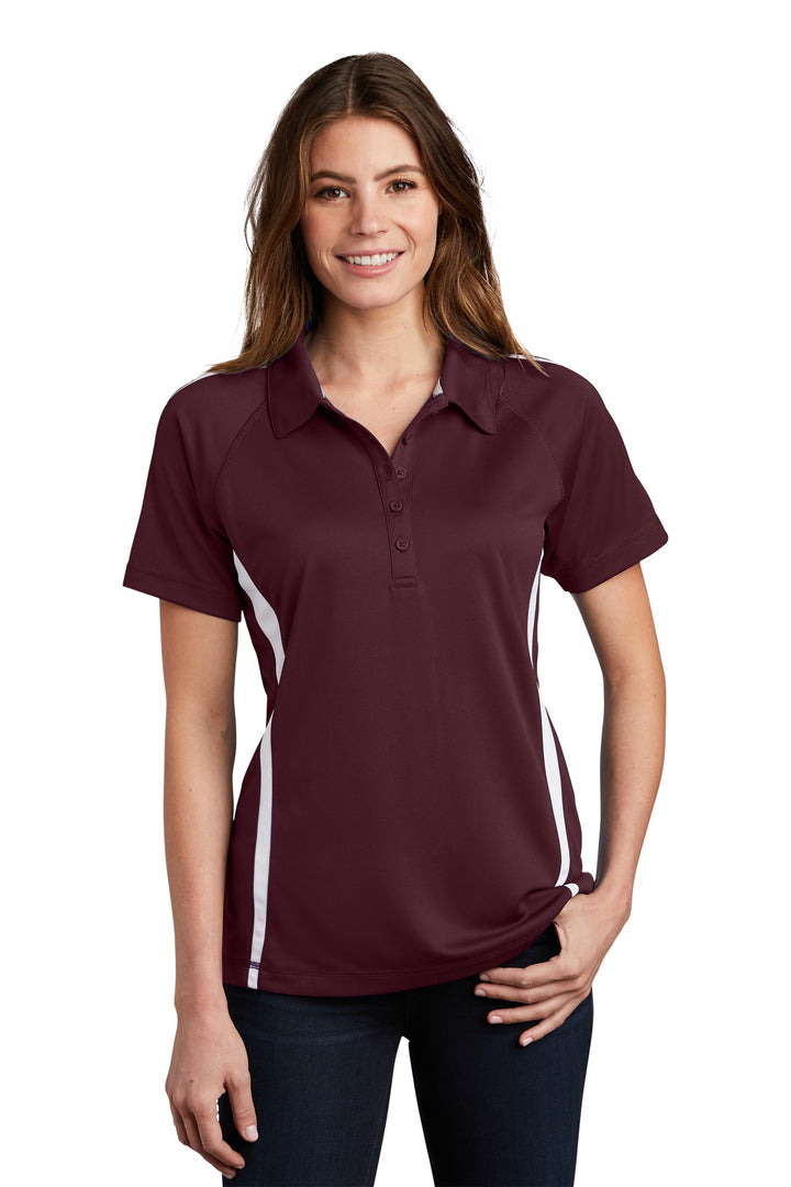 Sport-Tek¨ Ladies PosiCharge¨ Micro-Mesh Colorblock Polo. LST685
