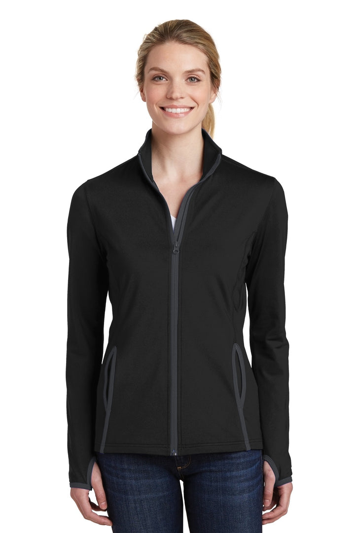 Sport-Tek¨ Ladies Sport-Wick¨ Stretch Contrast Full-Zip Jacket.  LST853