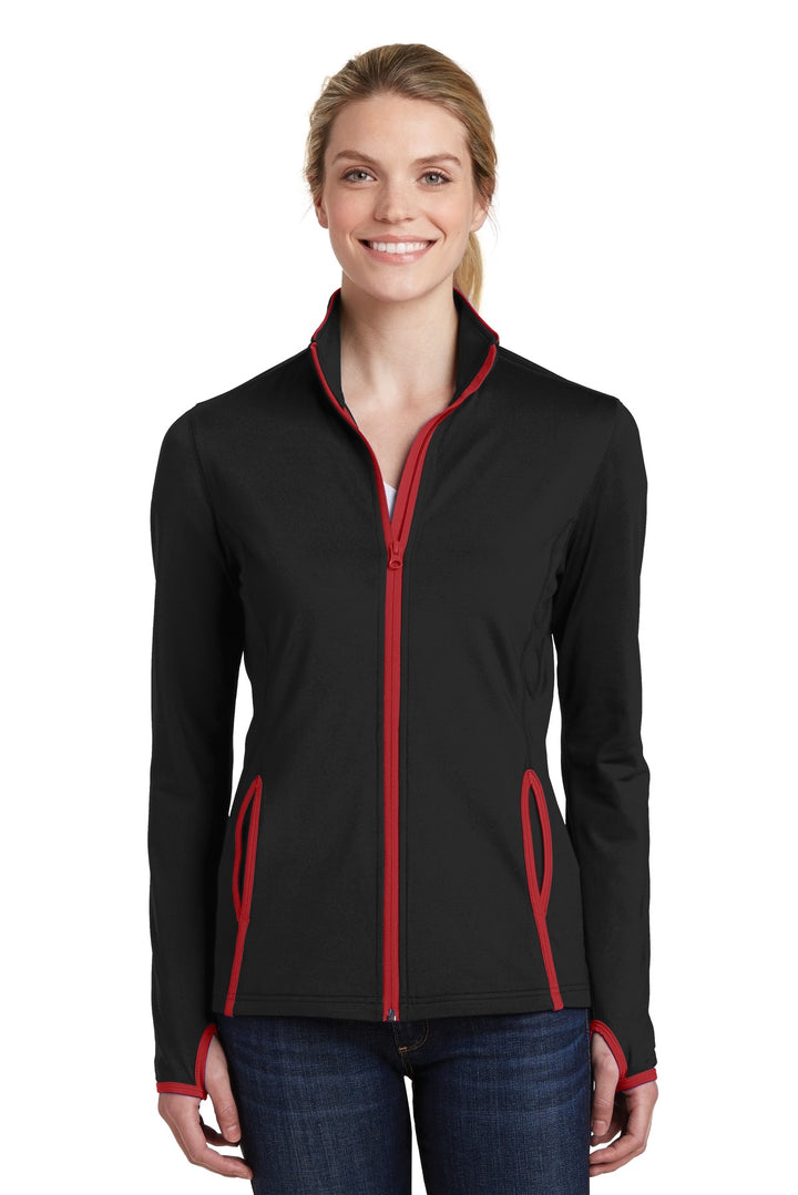 Sport-Tek¨ Ladies Sport-Wick¨ Stretch Contrast Full-Zip Jacket.  LST853