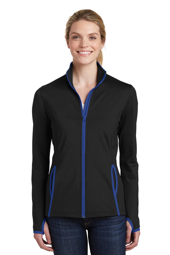 Sport-Tek¨ Ladies Sport-Wick¨ Stretch Contrast Full-Zip Jacket.  LST853