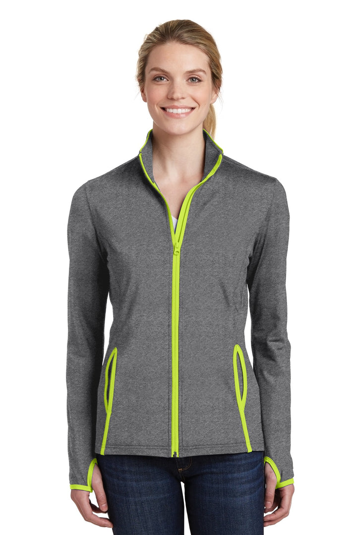 Sport-Tek¨ Ladies Sport-Wick¨ Stretch Contrast Full-Zip Jacket.  LST853