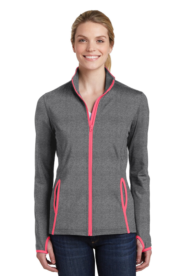 Sport-Tek¨ Ladies Sport-Wick¨ Stretch Contrast Full-Zip Jacket.  LST853