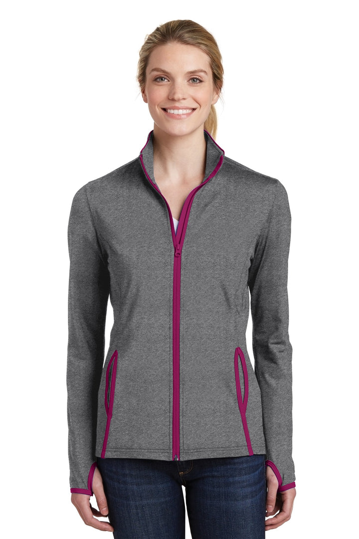 Sport-Tek¨ Ladies Sport-Wick¨ Stretch Contrast Full-Zip Jacket.  LST853