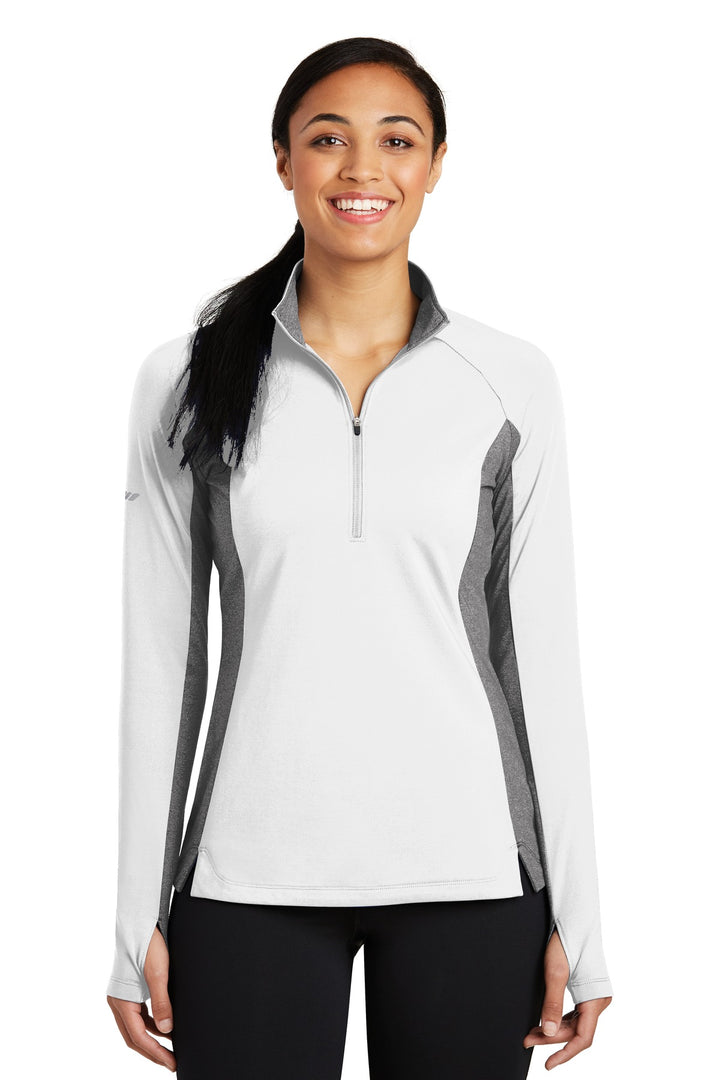 Sport-Tek¨ Ladies Sport-Wick¨ Stretch Contrast 1/4-Zip Pullover. LST854