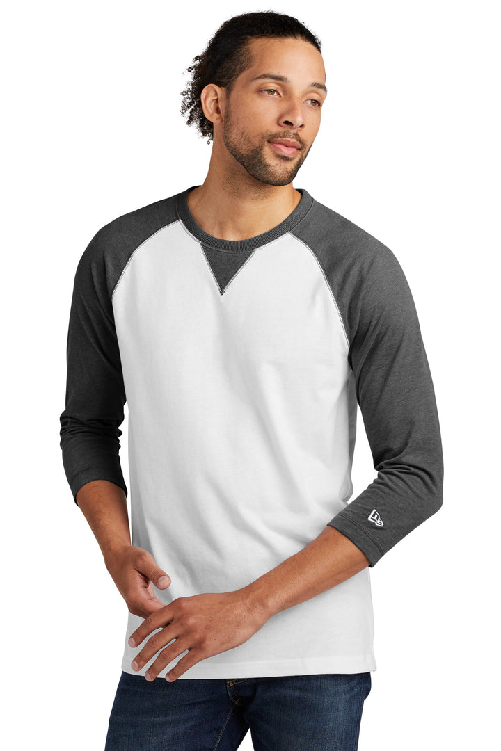 New Era ¨ Sueded Cotton Blend 3/4-Sleeve Baseball Raglan Tee. NEA121