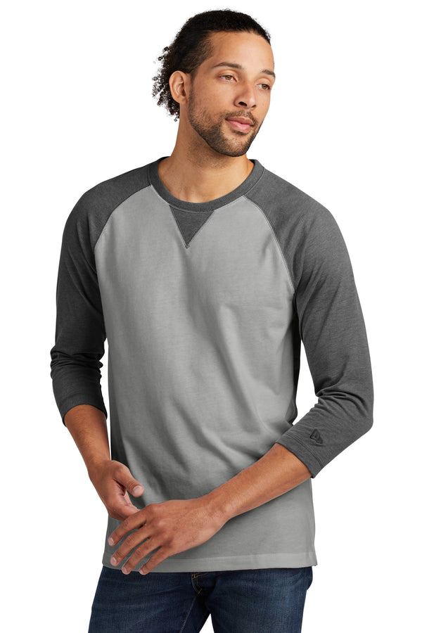 New Era ¨ Sueded Cotton Blend 3/4-Sleeve Baseball Raglan Tee. NEA121