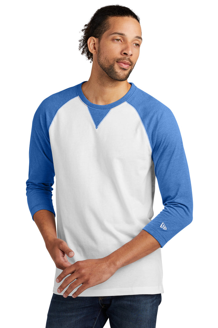 New Era ¨ Sueded Cotton Blend 3/4-Sleeve Baseball Raglan Tee. NEA121
