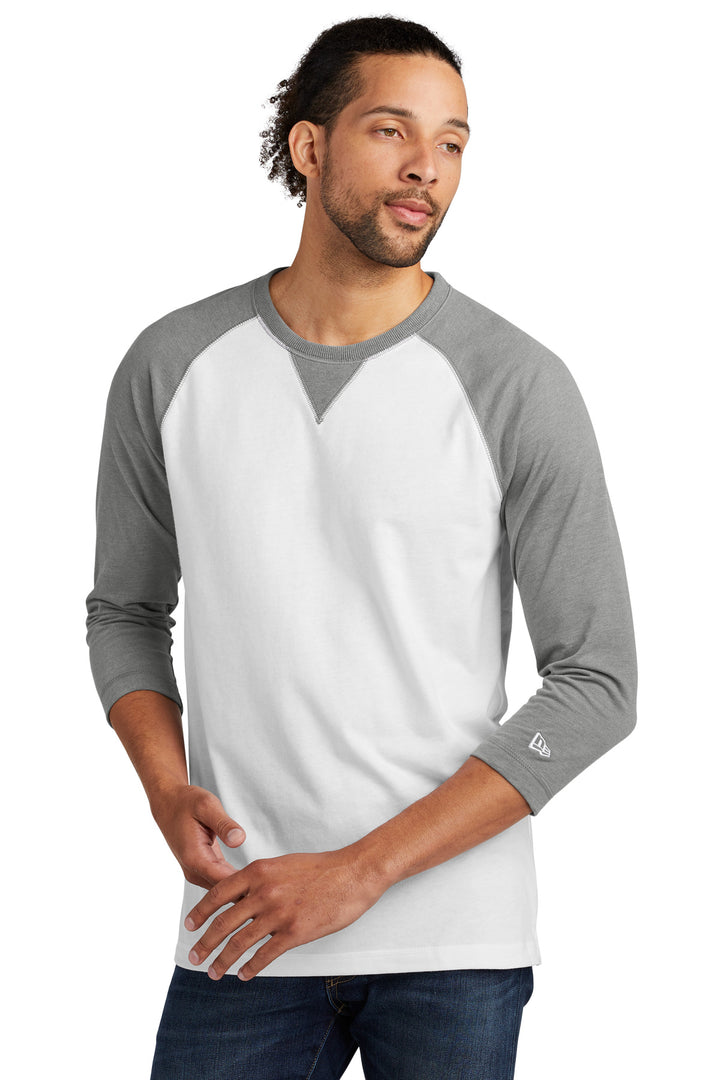 New Era ¨ Sueded Cotton Blend 3/4-Sleeve Baseball Raglan Tee. NEA121