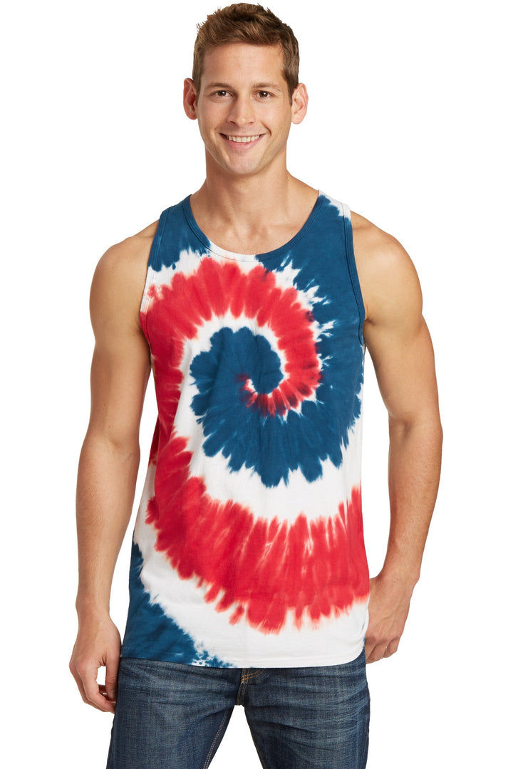 Port & Company¨ Tie-Dye Tank Top.  PC147TT