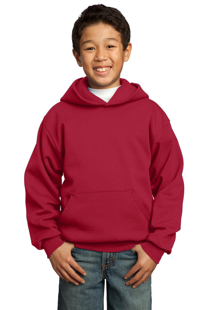 Port & Company¨ - Youth Core Fleece Pullover Hooded Sweatshirt.  PC90YH