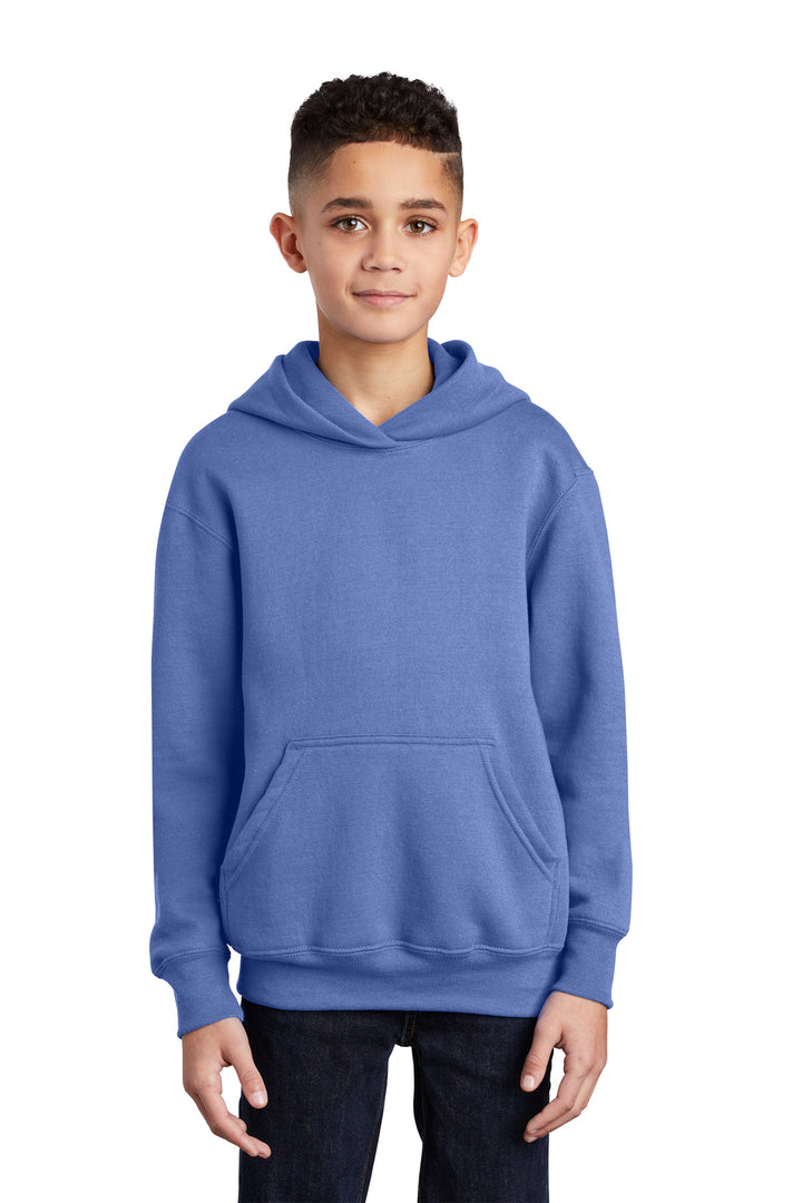 Port & Company¨ - Youth Core Fleece Pullover Hooded Sweatshirt.  PC90YH