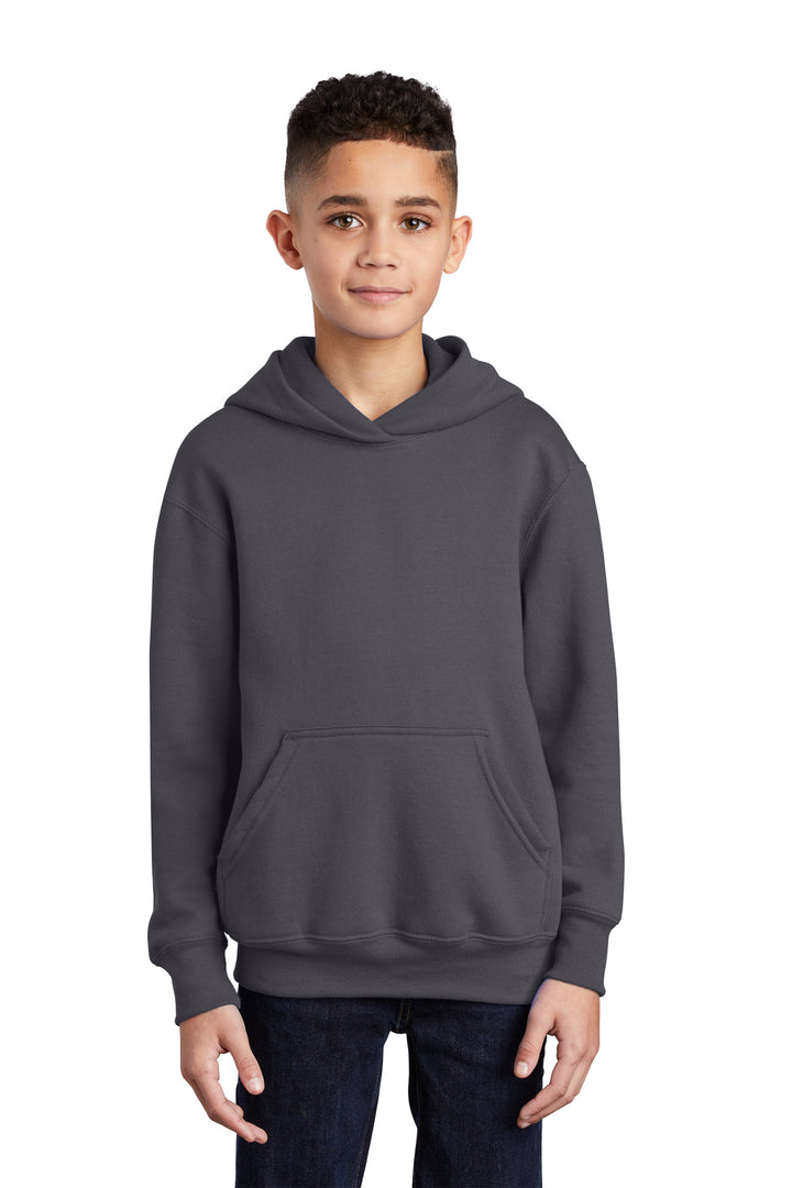 Port & Company¨ - Youth Core Fleece Pullover Hooded Sweatshirt.  PC90YH