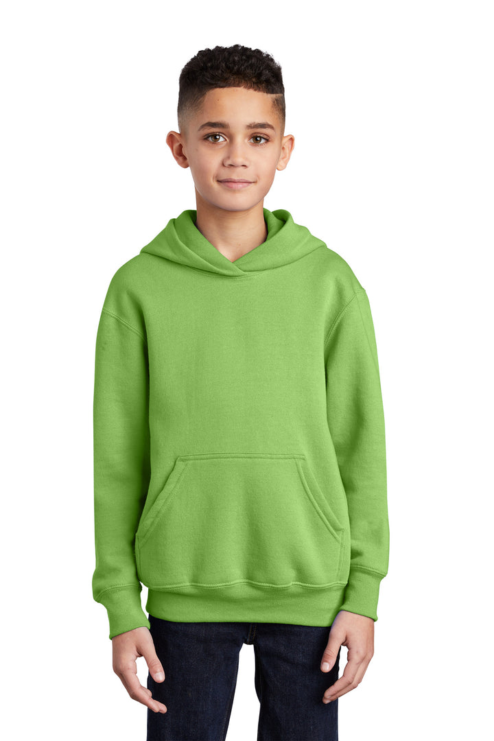 Port & Company¨ - Youth Core Fleece Pullover Hooded Sweatshirt.  PC90YH