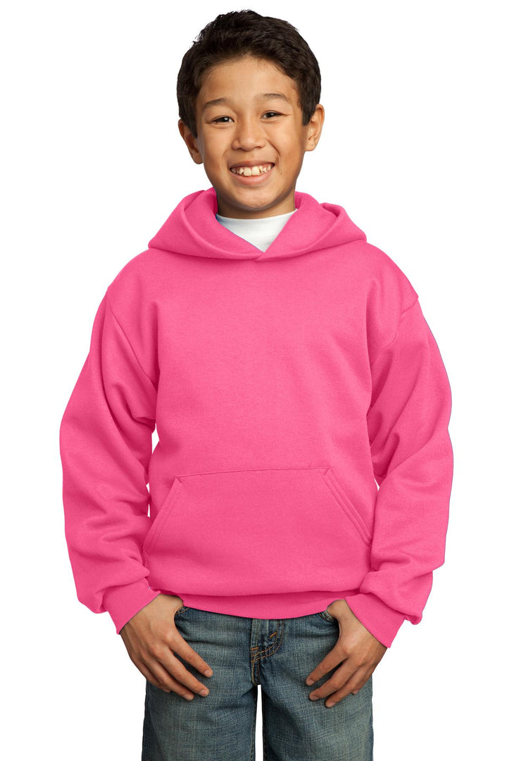Port & Company¨ - Youth Core Fleece Pullover Hooded Sweatshirt.  PC90YH