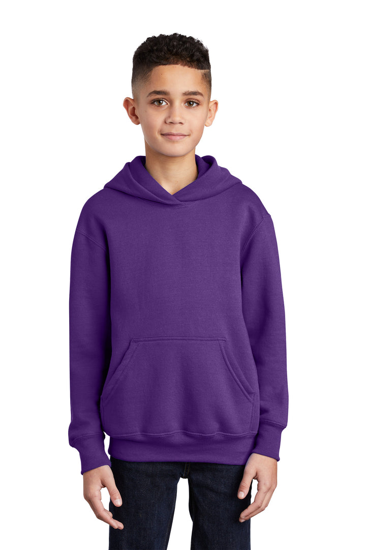 Port & Company¨ - Youth Core Fleece Pullover Hooded Sweatshirt.  PC90YH