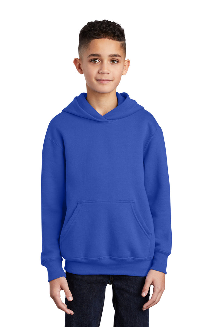 Port & Company¨ - Youth Core Fleece Pullover Hooded Sweatshirt.  PC90YH