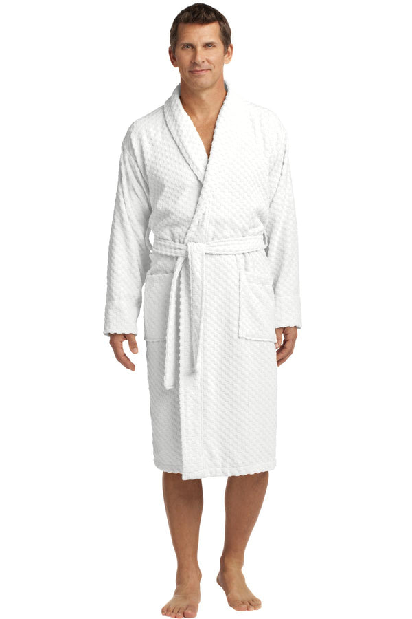 Port Authority¨ Checkered Terry Shawl Collar Robe. R103
