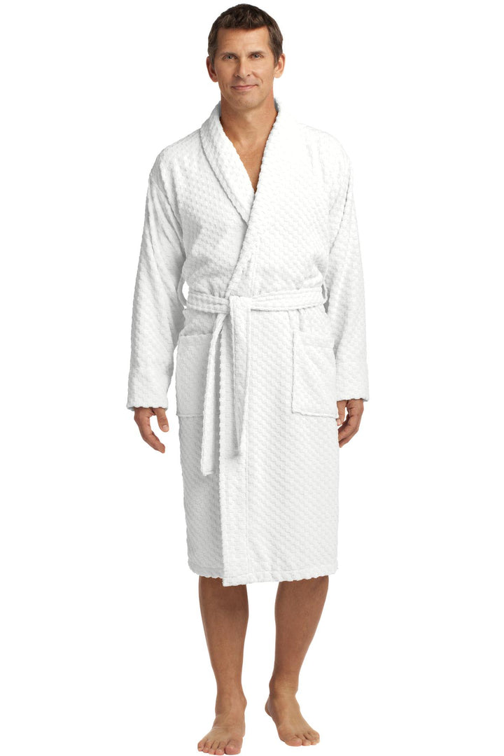 Port Authority¨ Checkered Terry Shawl Collar Robe. R103
