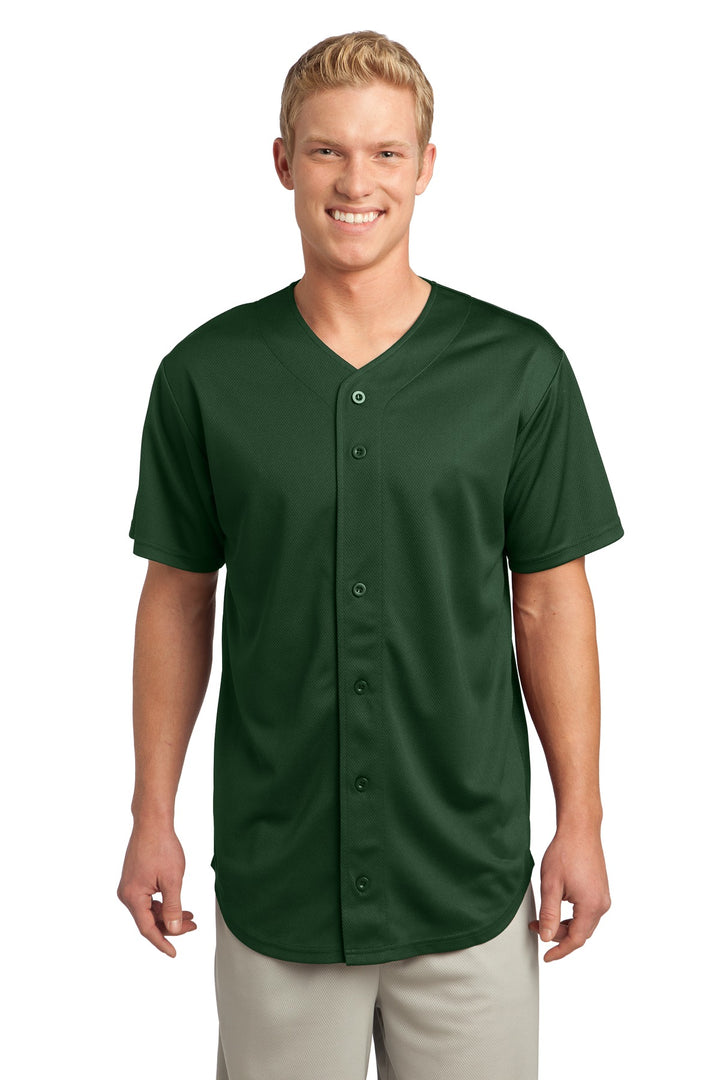 Sport-Tek¨ PosiCharge¨ Tough Mesh Full-Button Jersey. ST220