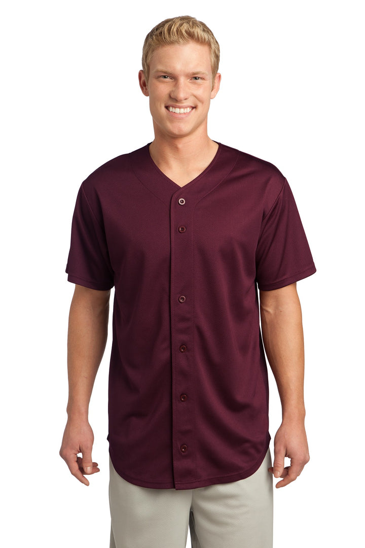 Sport-Tek¨ PosiCharge¨ Tough Mesh Full-Button Jersey. ST220
