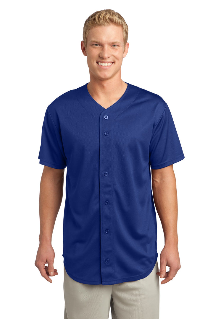 Sport-Tek¨ PosiCharge¨ Tough Mesh Full-Button Jersey. ST220